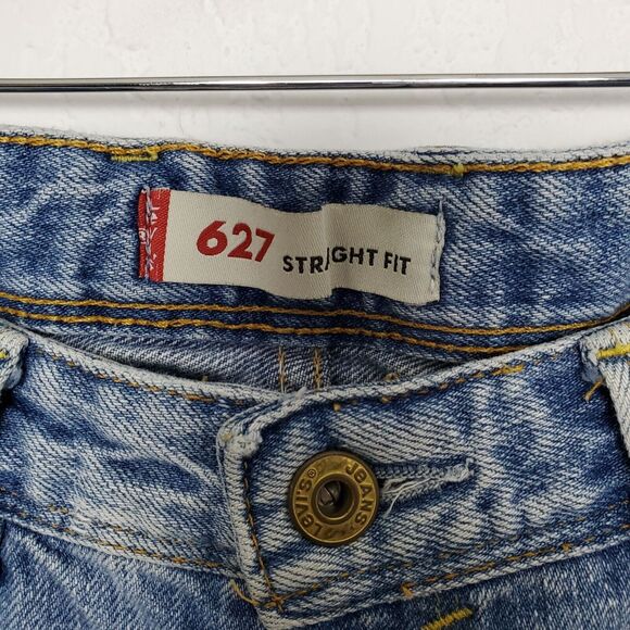 Levi's Womens 627 Straight Fit Jeans Size 29x29 (Altered) Medium Wash - Picture 5 of 13